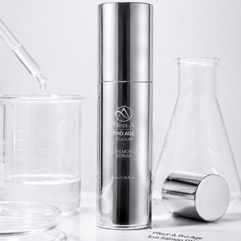 Geavanceerde regeneratieve skincare waarin PDRN, Exosomes en Growth Factors samenkomen.