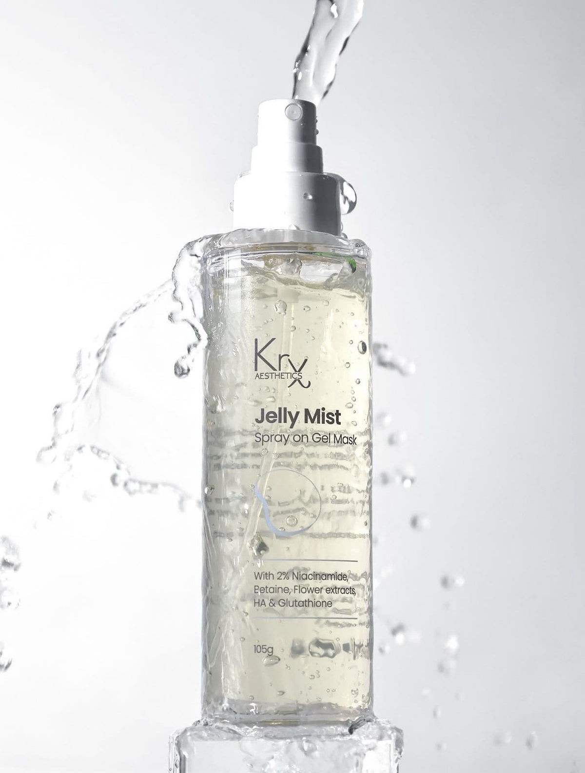 Een spray-on masker voor langdurige hydratatie en een sterkere huidbarrière.